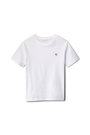 Calvin Klein Mono Mini Badge Sweater YAF Bright White