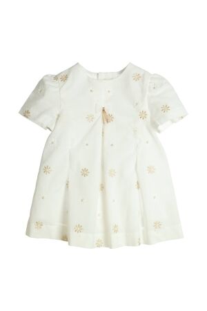Gymp Jurk Laila OW-GD Off White - Gold