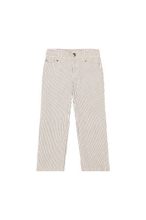 Daily7 Broek met streep Egret