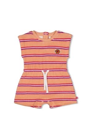 Feetje Jumpsuit badstof - Love Peace Aloha 370 Perzik