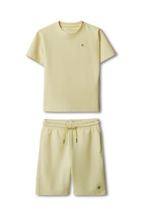 Calvin Klein Ottoman T-Shirt met Short French Vanilla