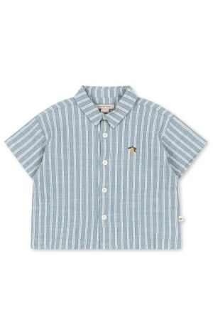Konges Slojd BlouElliot Ss Shirt Gots Trio Bleu Stripe