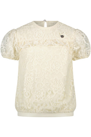 duizend ritme Junior Le Chic Everly Spring Lace Top 003 Off White bestel je online bij  www.humpy.nl/