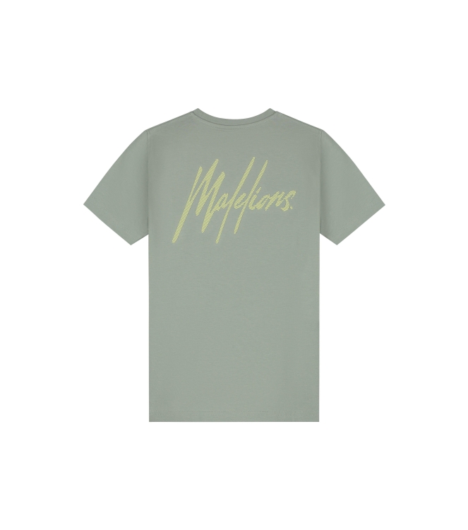 Malelions Junior shirts Agave Green MJ1-SS25-09