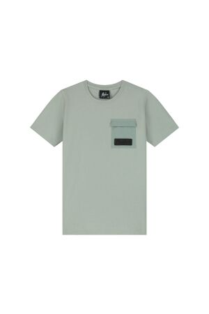 Malelions Junior Nylon Pocket T-Shirt Agave Green