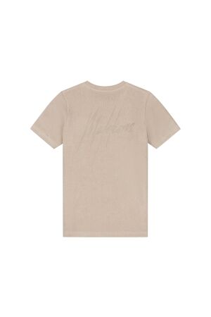 Malelions Junior shirts Taupe MJ2-SS25-01