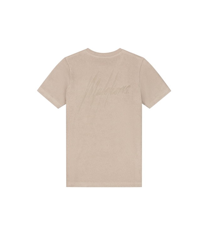 Malelions Junior shirts Taupe MJ2-SS25-01