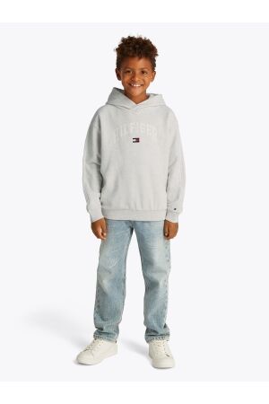 Tommy Hilfiger Hilfiger Varsity Hoodie PMT Snow White Heather