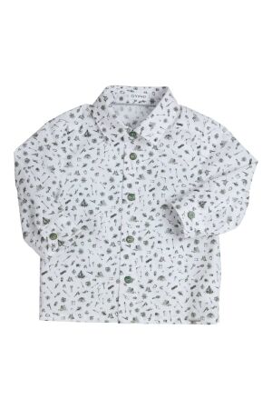 Gymp Darwin Shirt W-K White - Khaki