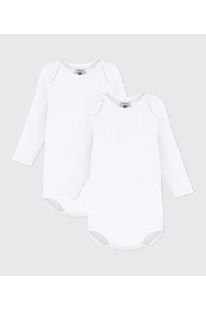 Petit Bateau 2-pak Rompers lange mouw Variante 1