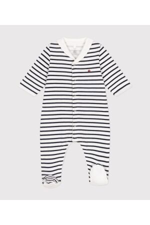 Petit Bateau Boxpakje met voeten Marshmallow/Smoking