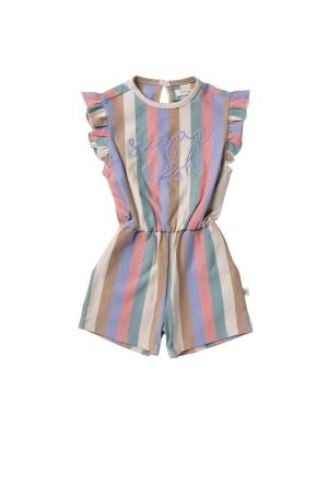 Your Wishes Multi Stripes | Ruffle Playsuit 998 Multicolor