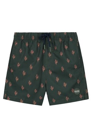 Shiwi Milo Zwemshort 7735 green orange sketch coral