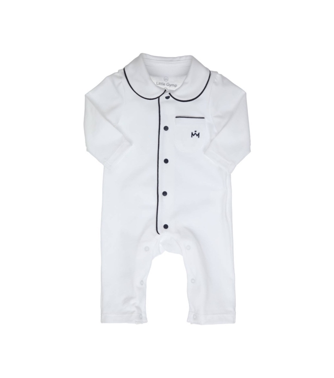 Gymp boxpakjes & rompers W-M White - Navy 480-4860-21