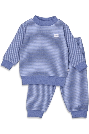 Feetje Pyjama wafel 980 Blue melange