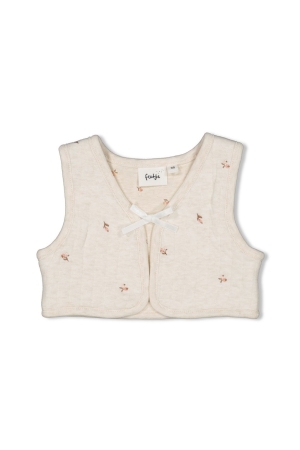 Feetje Little Rosebud - Gilet 610 Offwhite melange