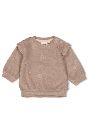 Feetje Little Rosebud - Sweater 730 Taupe melange