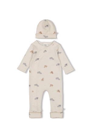 Feetje Geschenkset Babypakje met muts Offwhite