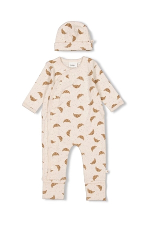 Feetje Geschenkset Babypakje met muts Offwhite melange