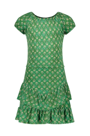 Like Flo Crepe Jersey Dress 933 Green flower