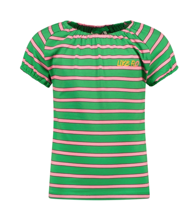 Like Flo shirts 305 Green stripe F402-5422