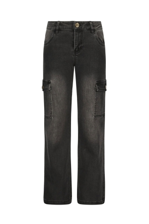 Like Flo Fienne Denim Meisjes broek 085 Black denim