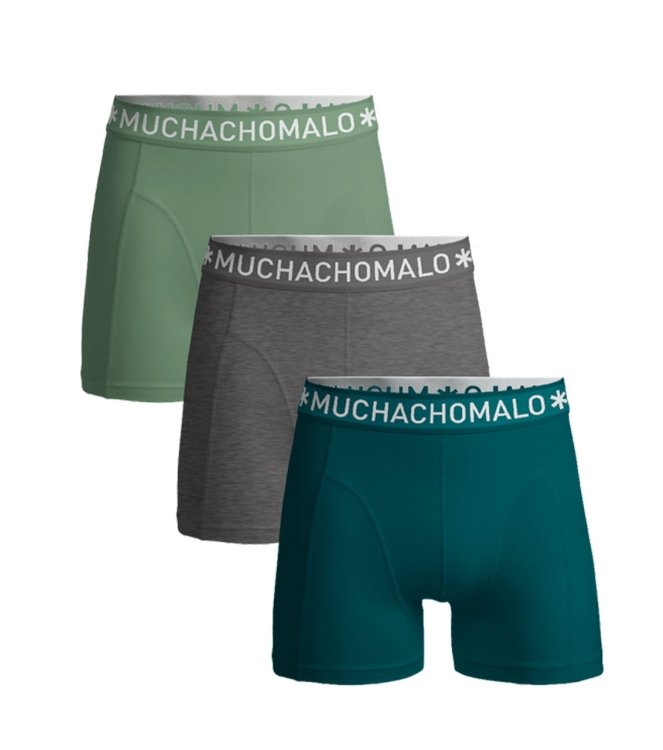 Muchachomalo ondergoed Green/Grey/Green SOLID1010-613J