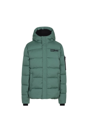 Indian Blue Jeans Puffer Jacket Indian 9633 Washed Green