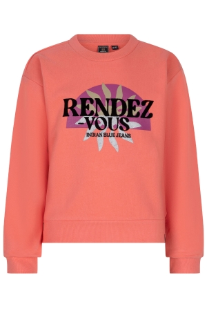 Indian Blue Jeans Sweater Rendez Vous 4287 Bright Salmon