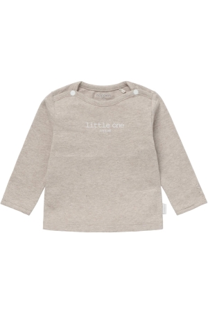 Noppies Hester Meisjes en Jongens Tee LS P757 Taupe Melange