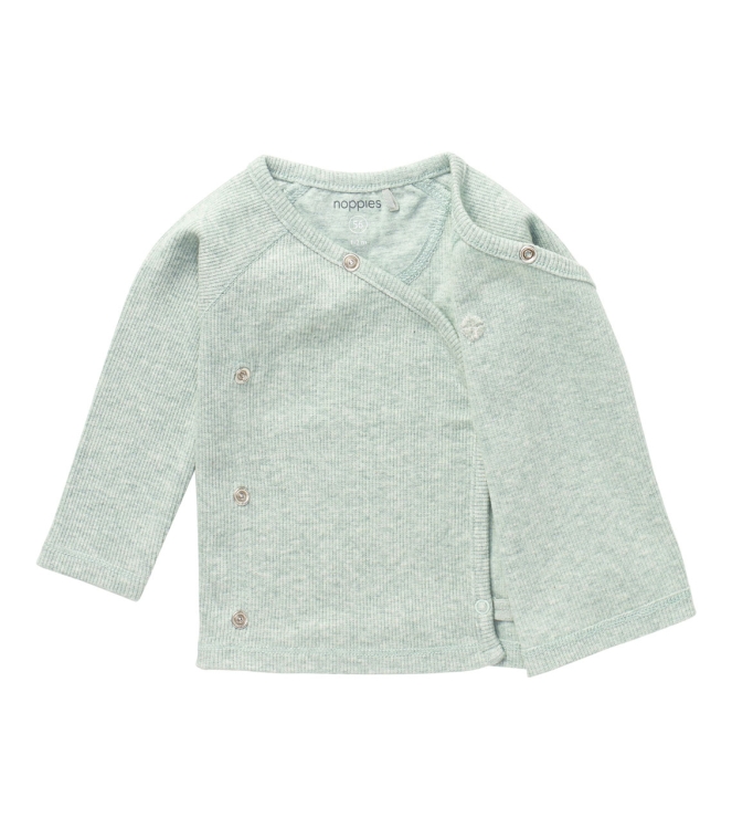 Noppies shirts N092 Grey Mint Melange 14N0011