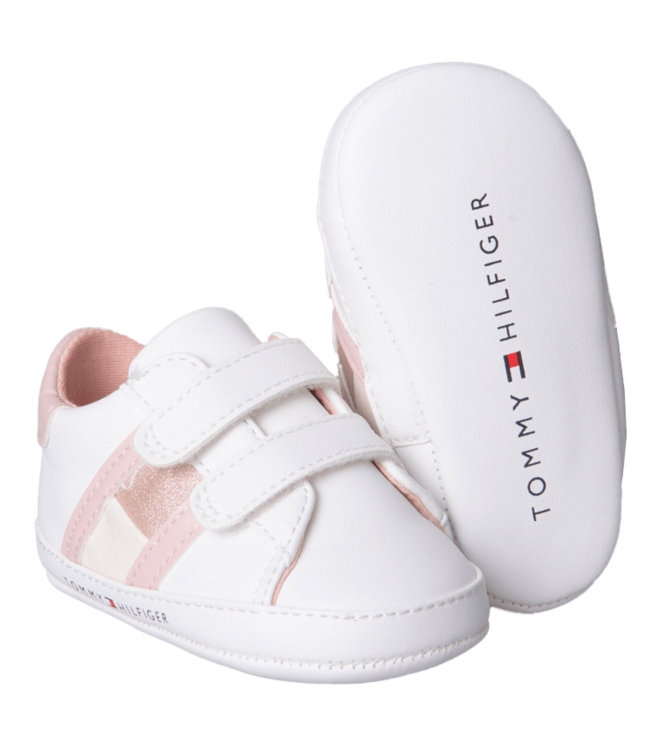 Tommy Hilfiger schoenen babyschoenen White/pink T0A4-32111