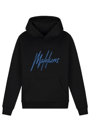 Malelions Junior Signature Hoodie 778 Black/Cobalt