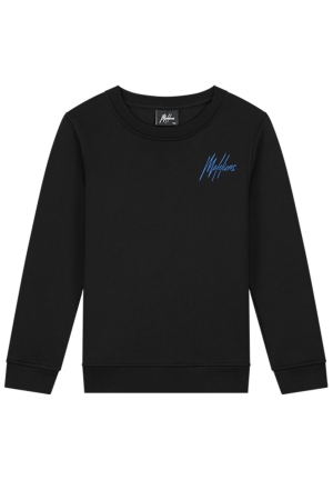 Malelions Junior Signature Sweater 778 Black/Cobalt