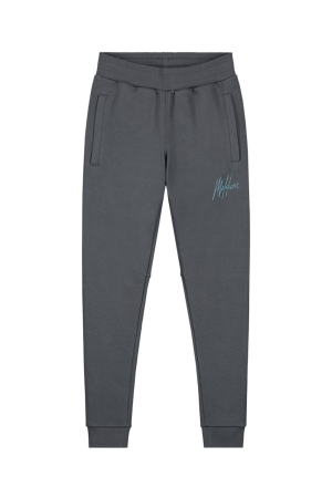 Malelions Junior Signature Sweatpants 545 Dark Grey/Ice Blue