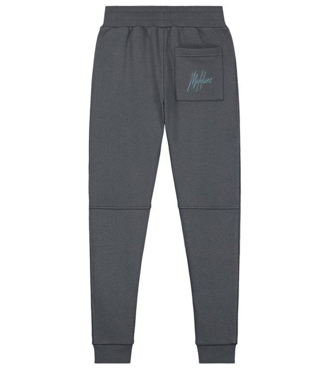 Malelions Junior broeken 545 Dark Grey/Ice Blue MJ1-AW24-11