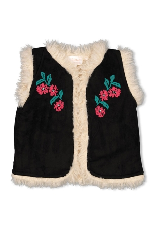 Jubel Girls Club - Gilet suède look teddy 750 Antraciet