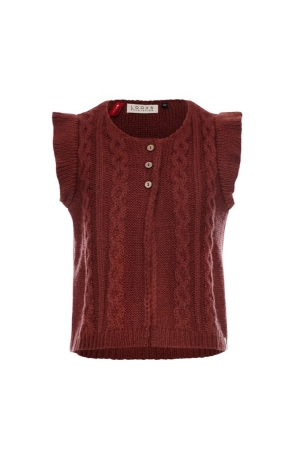 Looxs Little Little Knitted Gilet 408 Red Wine