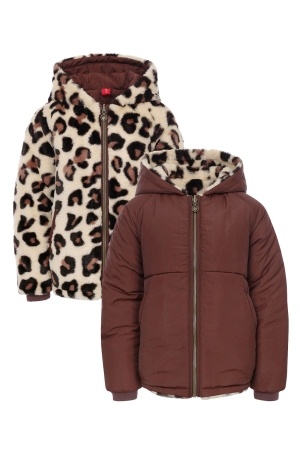 Looxs Little Meisjes Jas reversible 452 Spotted Fur