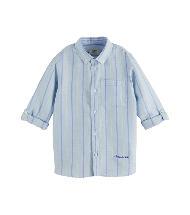 Scotch & Soda Kids overhemden 5233 Blue Stripe 170514