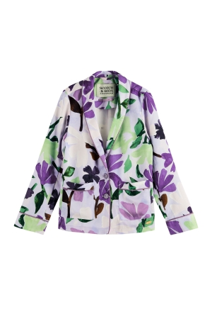 Scotch & Soda Kids Double-breasted blazer 5530 Painters Flower