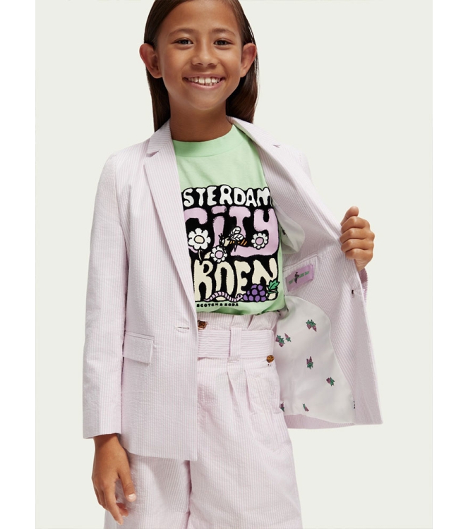 Scotch & Soda Kids broeken 5998 Orchid Seersucker 170707