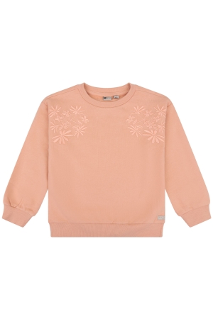 Daily7 Sweater Embroidery Flower 5320 Peach Pink