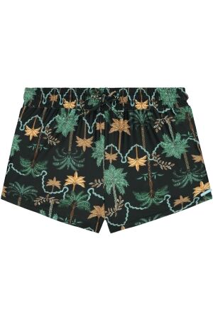 Shiwi Girls Sil Swim Shorts Jaipur Palm 999 Black