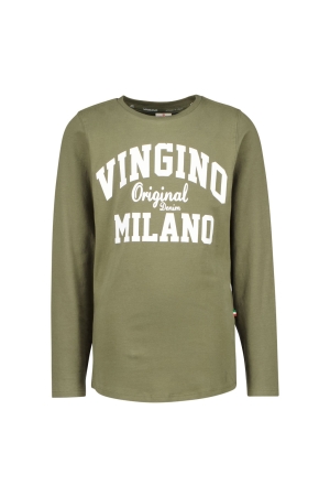 Vingino Tshirt-Classic-Logo 200 Army Green