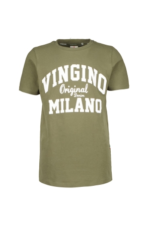 Vingino Tshirt-Classic-Logo 200 Army Green