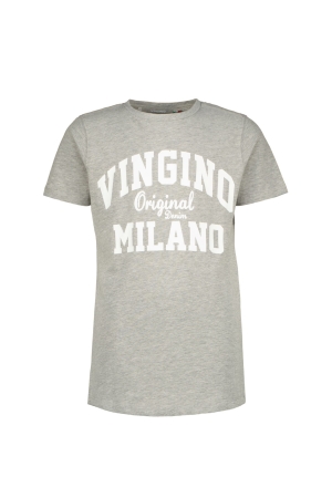 Vingino Tshirt-Classic-Logo 910 Grey Mele