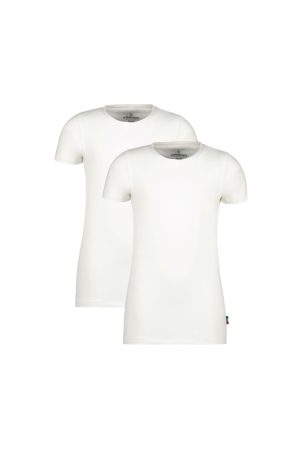 Vingino Boys T-Shirt Round Neck  (2-Pack) 001 Real White