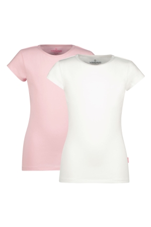 Vingino Girls T-Shirt  (2-Pack) 599 Multicolor Pink