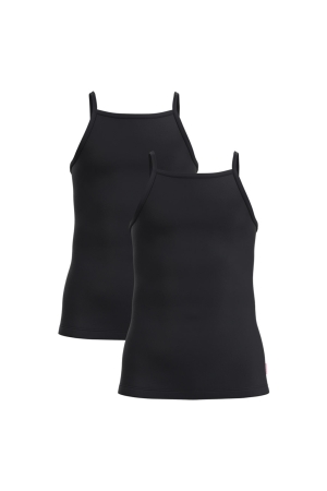 Vingino Girls Singlet (2-Pack) 944 Deep Black